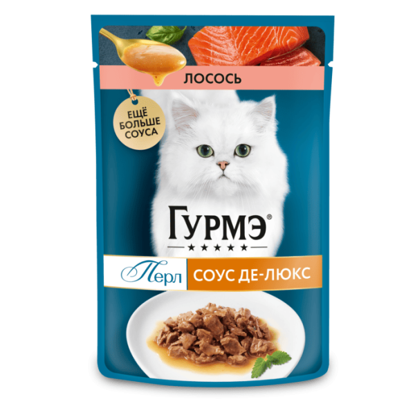 Корм ГУРМЭ лосось в соусе 75г